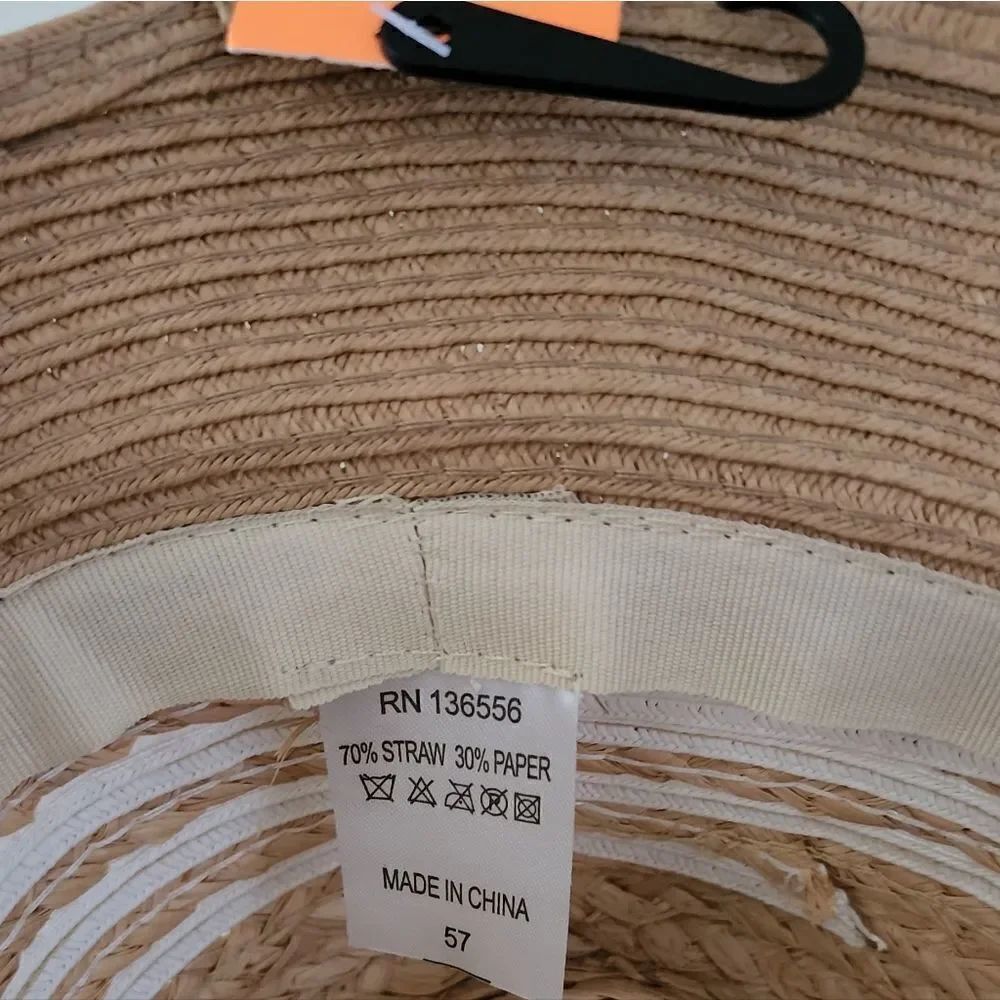 LOF paper hat sun vacation beach hat - Picture 2 of 4